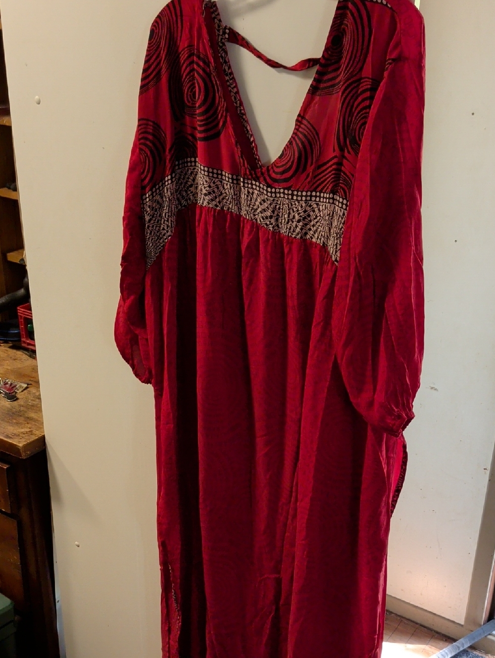 Kantha Bae Aura Side Slit Silk Maxi